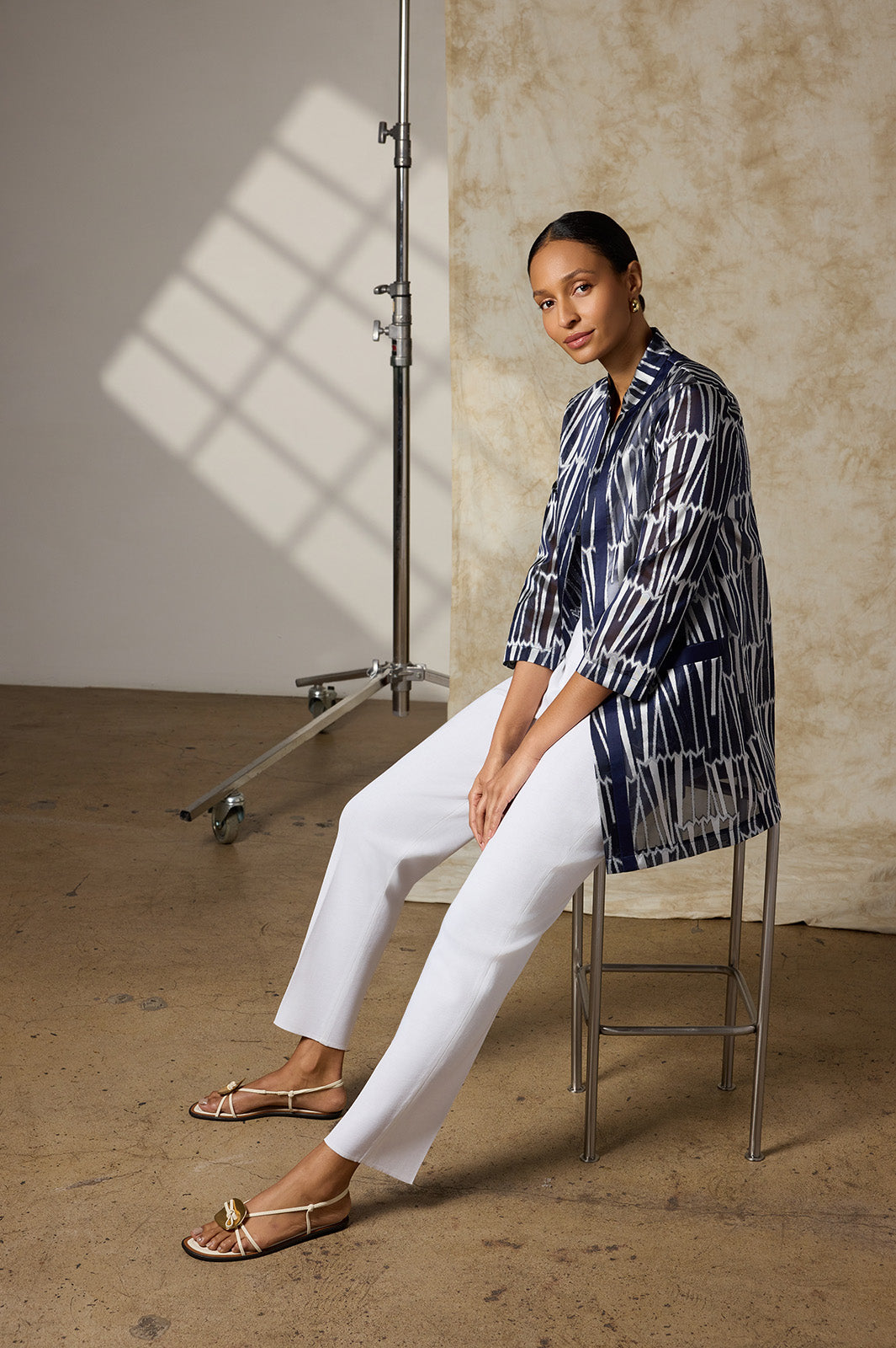 Heritage Novelty Woven Patterned Topper | Ming Wang