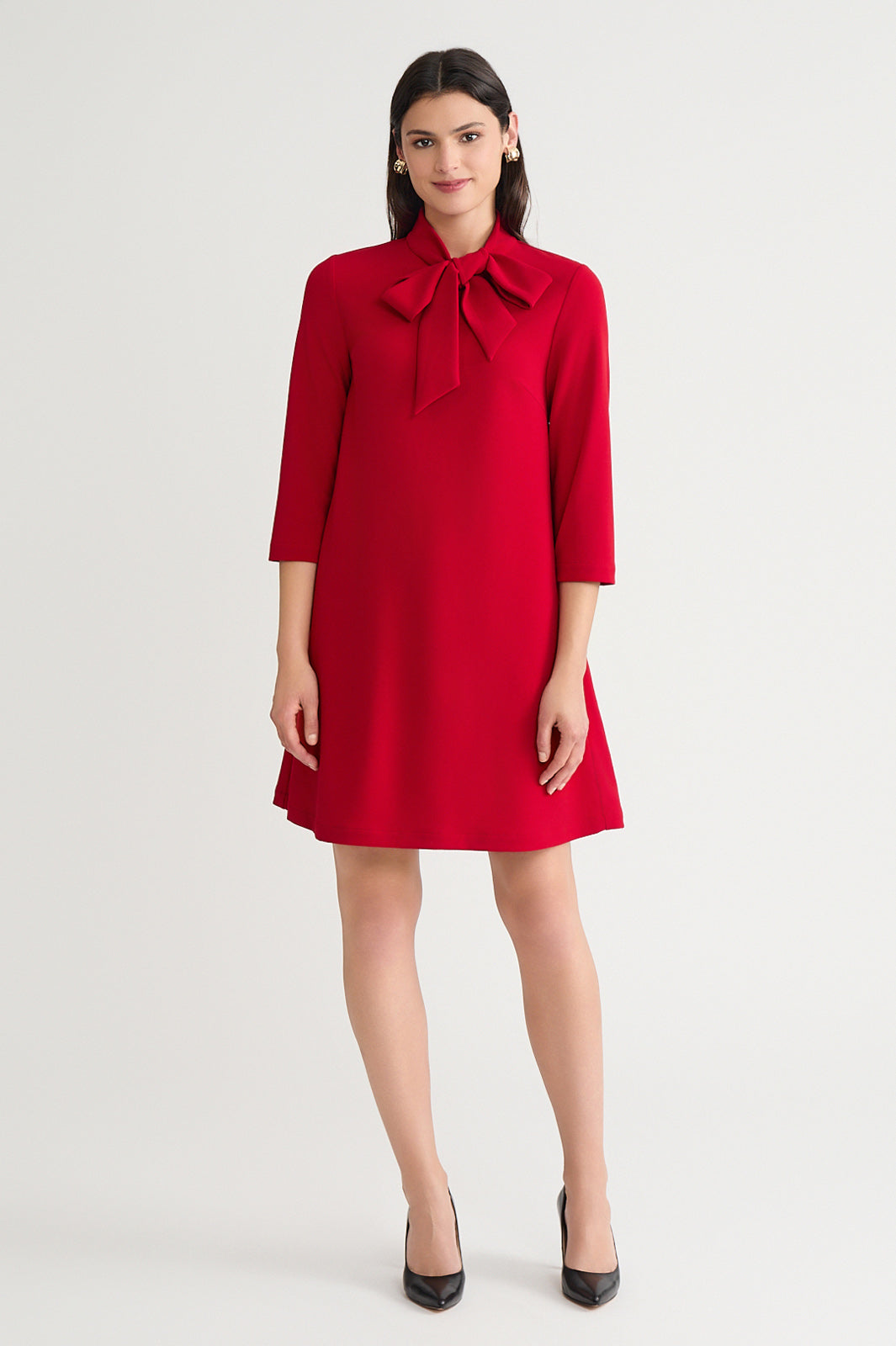 high neck holiday dress Holiday Dress Red / S