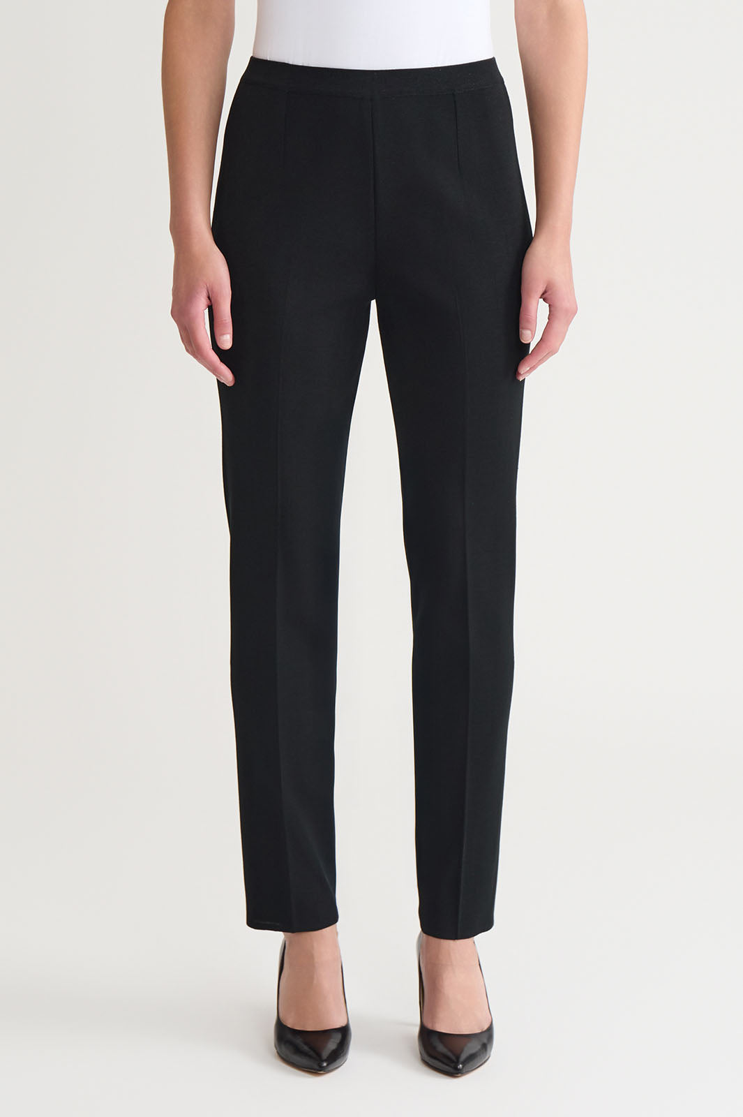 womens trousers plus size straight leg pants Plus Size Knit Straight-Leg Pants Ming Wang
