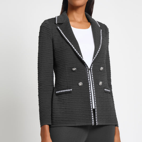 ジャケット・アウター argue MAILLE BLANCHE LINEN JACKET/BLACK ジャケット・アウター argue MAILLE BLANCHE LINEN JACKET/BLACK
