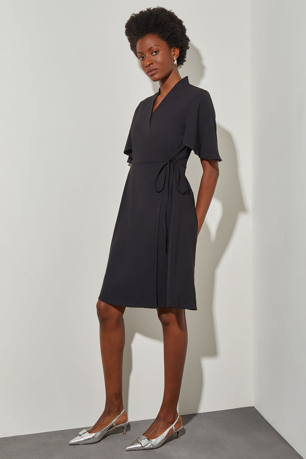 オールインワン・サロペット Aspesi Black Silk Crepe De Chine Long Dress Silk crepe de chine long dress – ASPESI