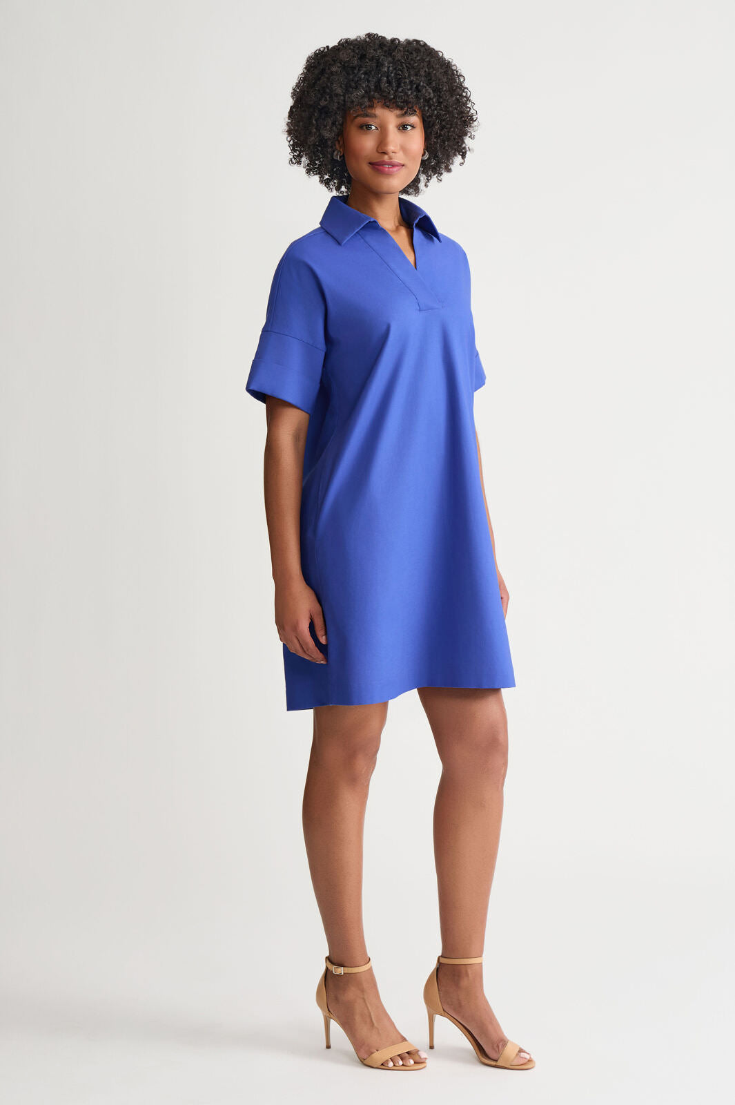 Ming Wang A-Line Shift Dress in Sapphire Sea at Nordstrom, Size Xx-Small Ming Wang A-Line Shift Dress in Sapphire Sea at Nordstrom, Size Xx-Small