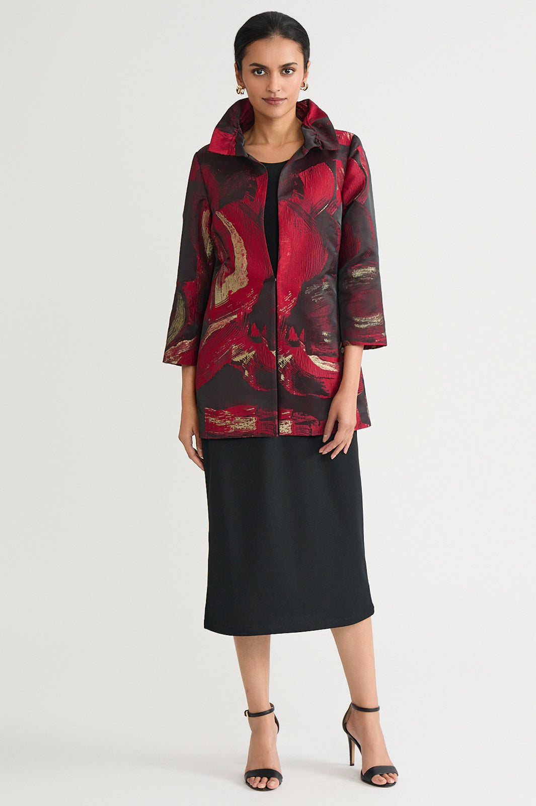 ジャケット・アウター botanical jacquard back ribbon jacket botanical jacquard back ribbon jacket