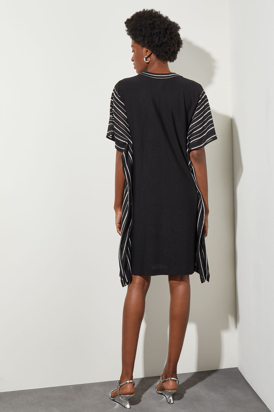 ペレック pelleq Shirring striped dressワンピース