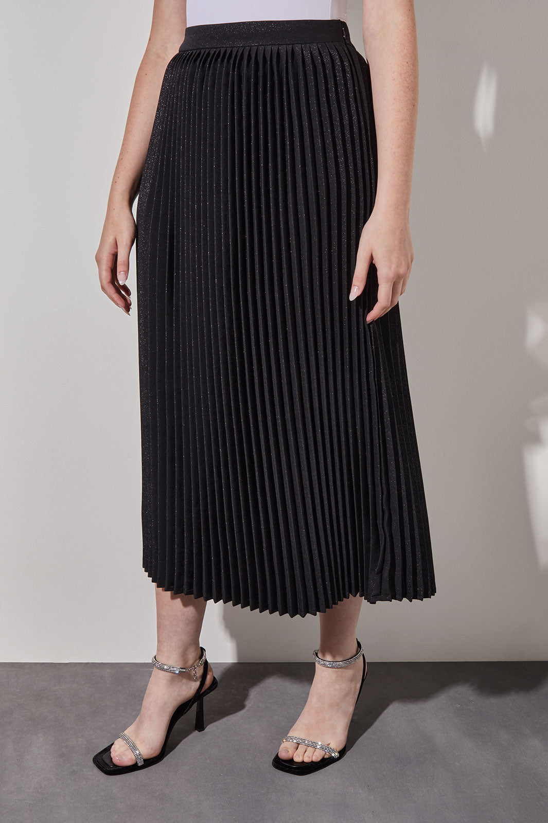 Plus size pleated midi skirt best sale