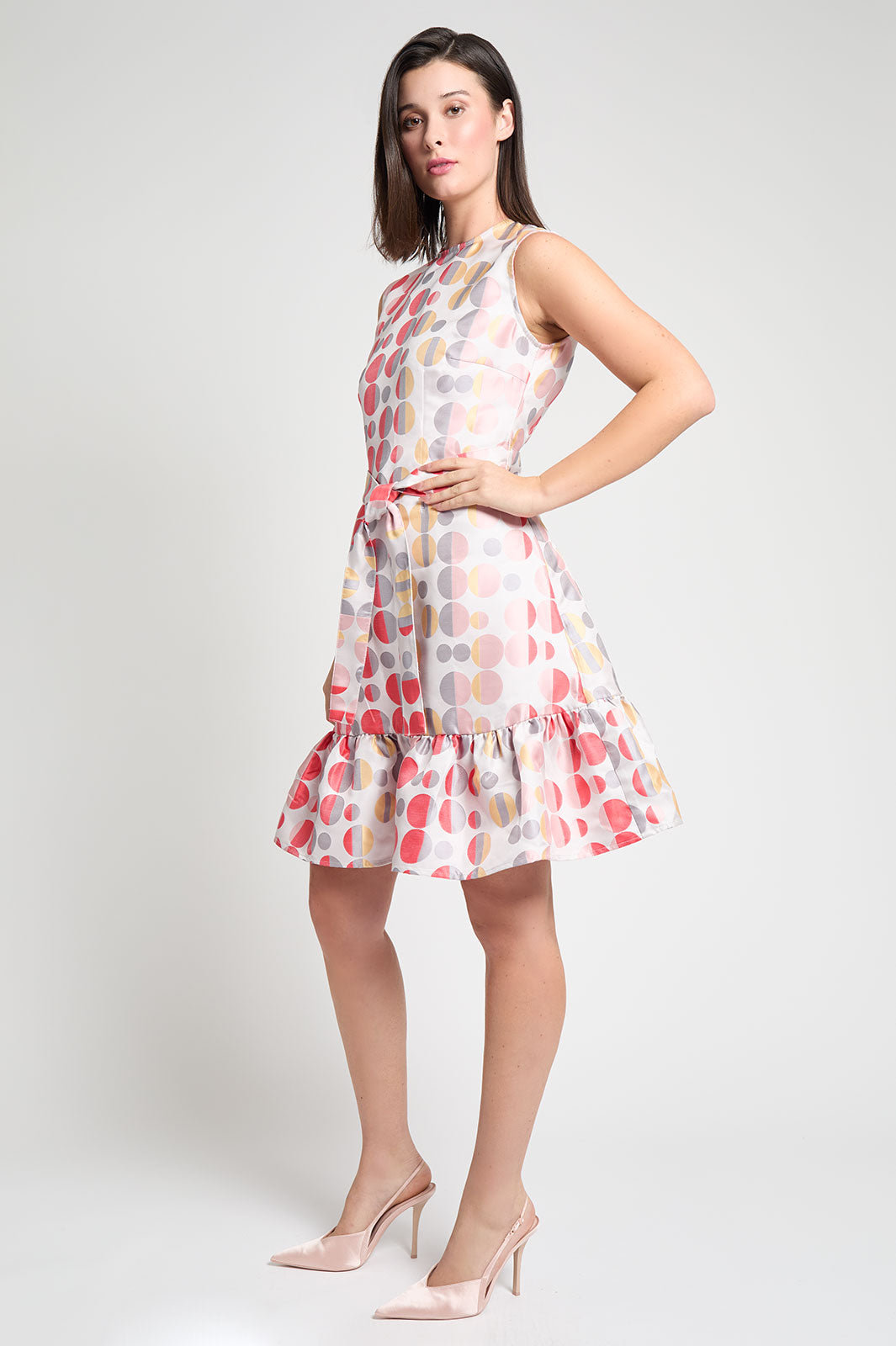 ワンピース m Moon glow dot pleated dress Herlipto Moon Glow Dot Pleated Dress