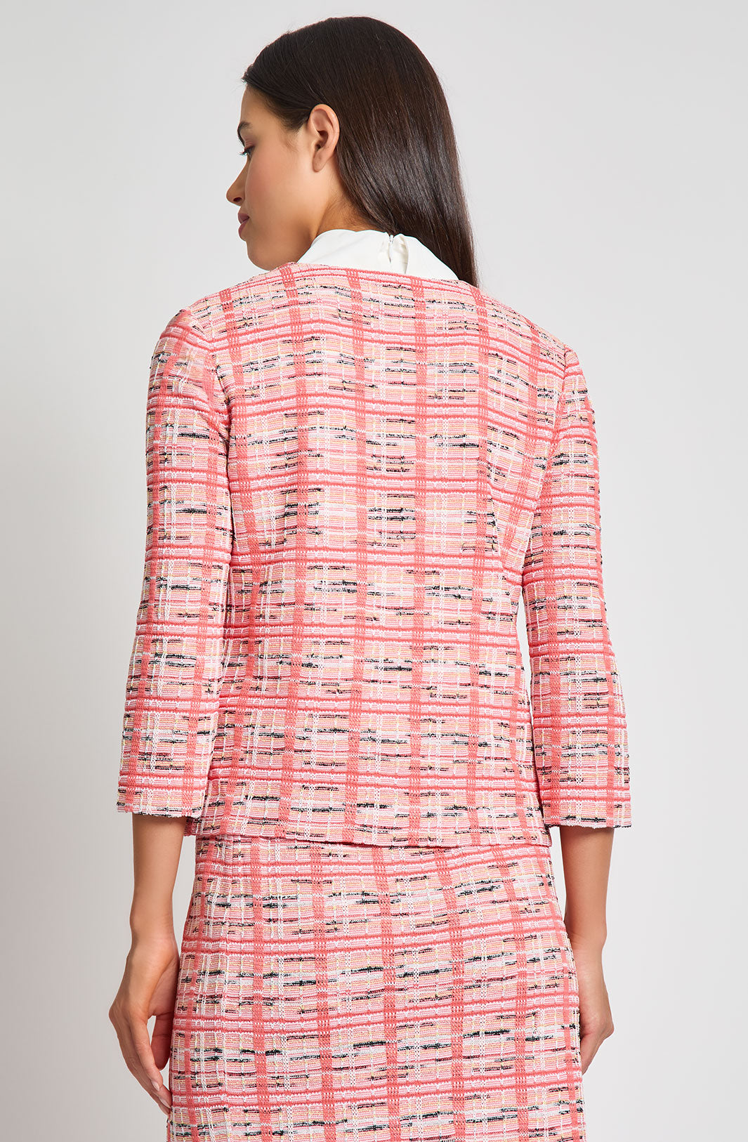 Heritage Fit Multi-Color Plaid Knit Jacket