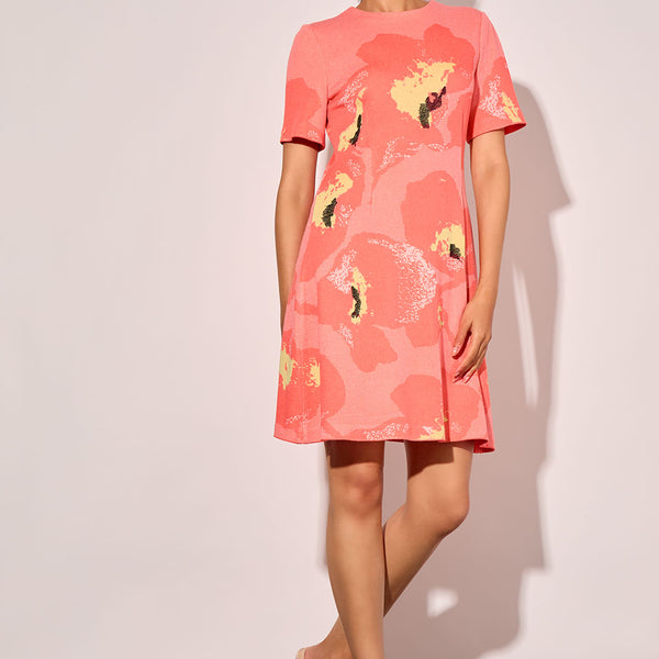 ワンピース Floral Cut Jacquard Sleeves A-Line Dress Floral Jacquard A-Line Dress - Women - Ready-to-Wear | LOUIS