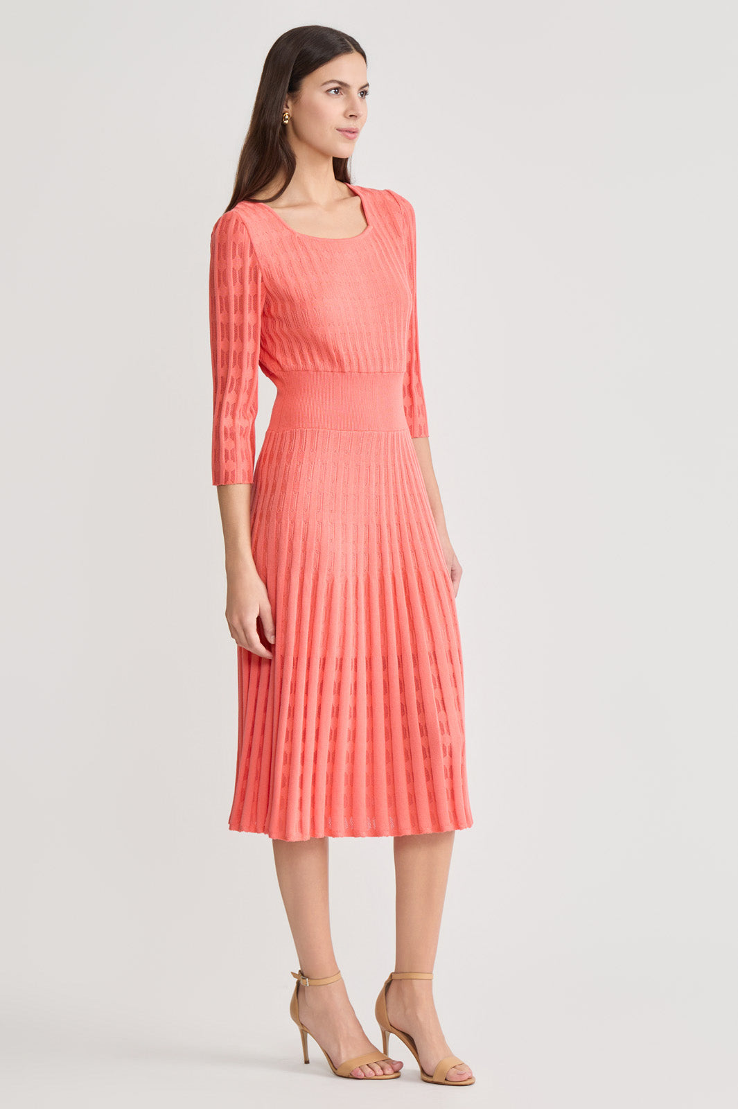 flare midi dress for women Sympli Nu Tank Dress in Navy 10
