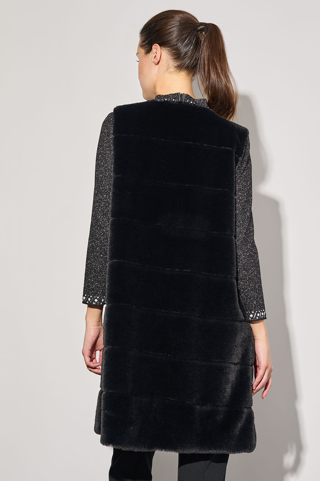 Faux Fur Vest Ming Wang