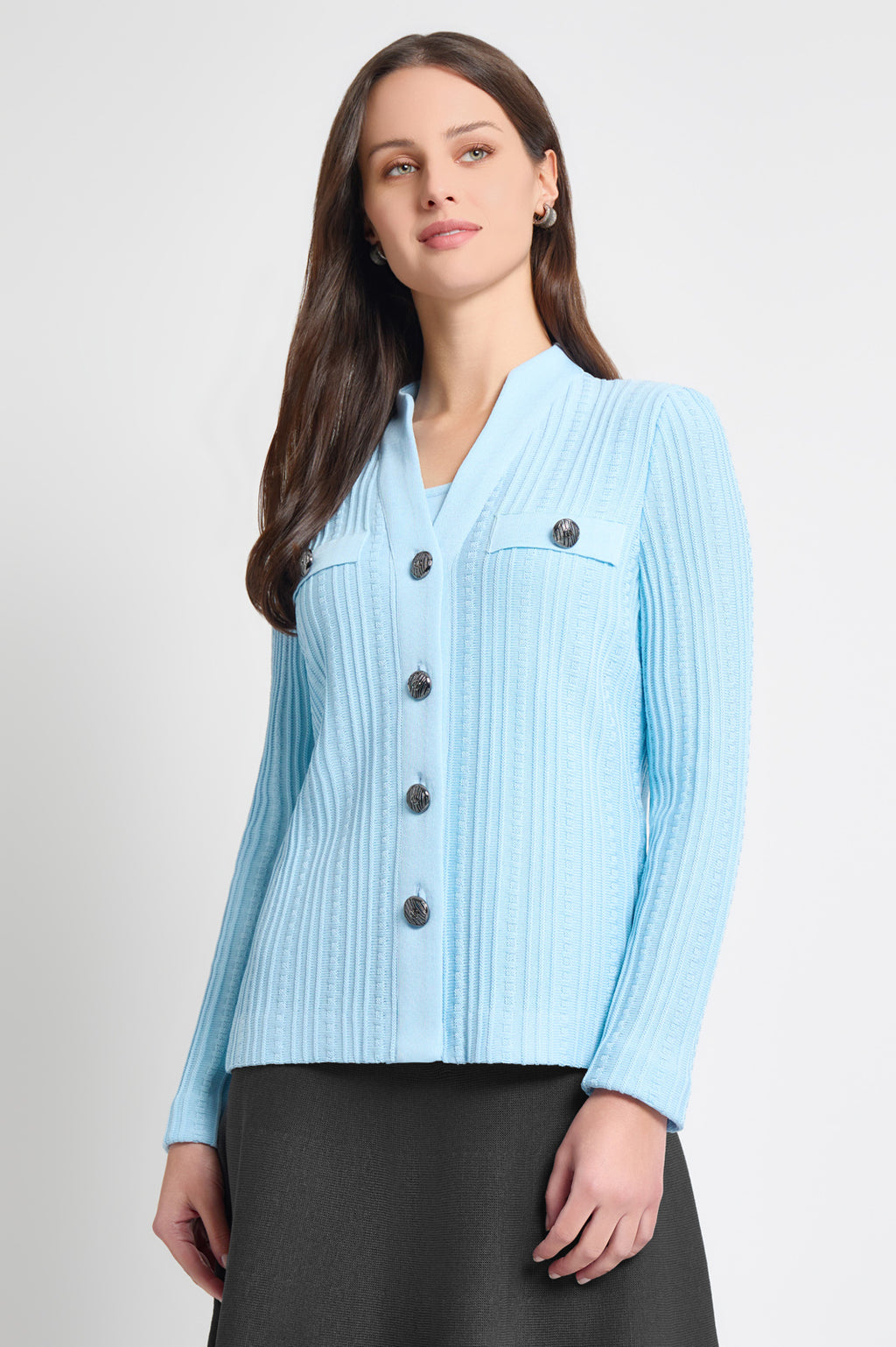 WYM　T/C BASIC KNIT SHIRT CARDIGAN WYM LIDNM（ウィム バイ リドム）の「T/C BASIC KNIT SHIRT