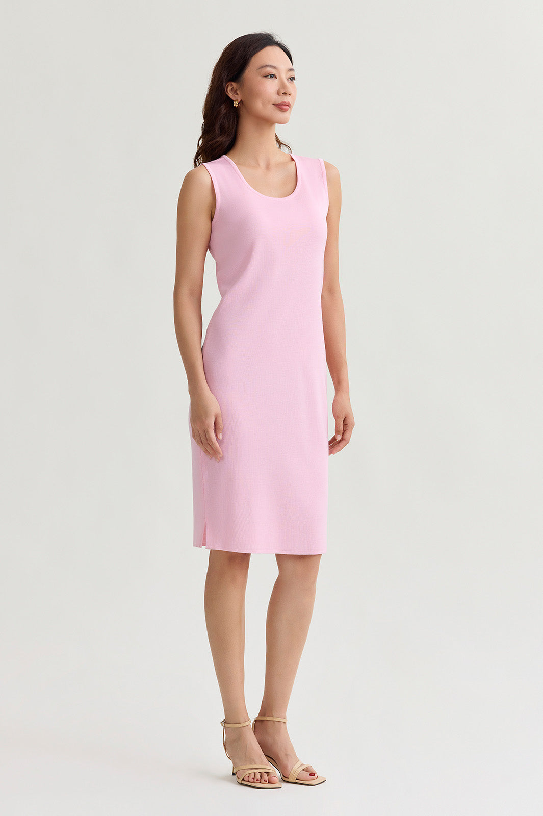 Sleeveless Sheath Knit Dress | Ming Wang