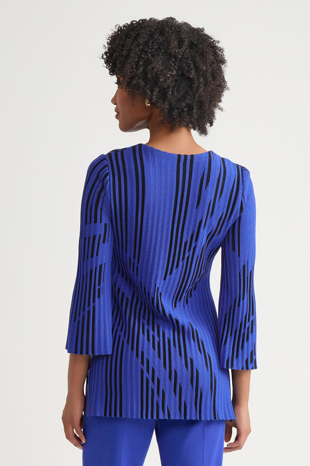 Pleats Cache-coeur Knit tops／laubeblanc Pleats Cache-coeur Knit tops laubeblanc