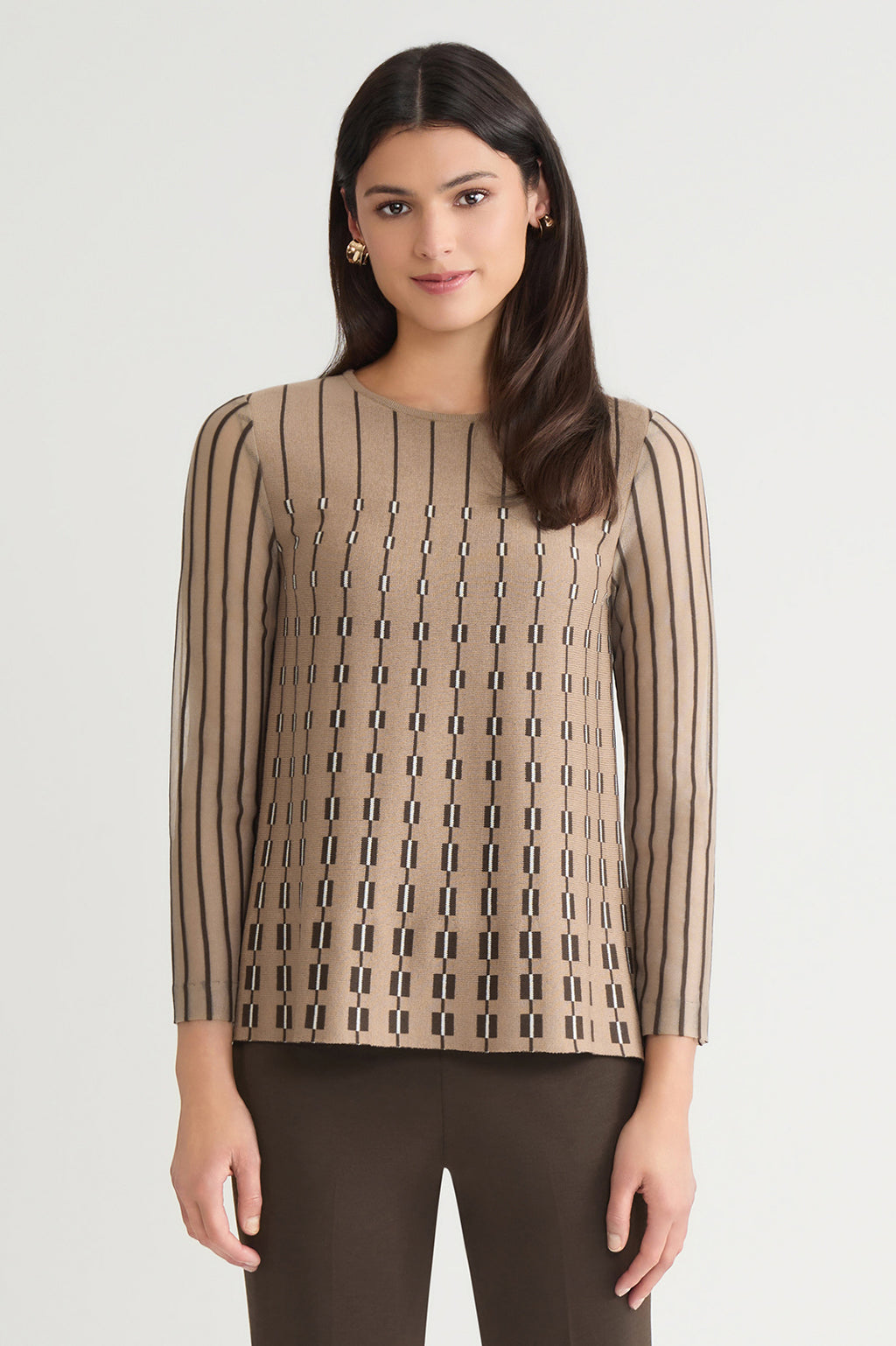 トップス melt the lady frame line knit ensemble melt the lady frame line knit ensemble トップス