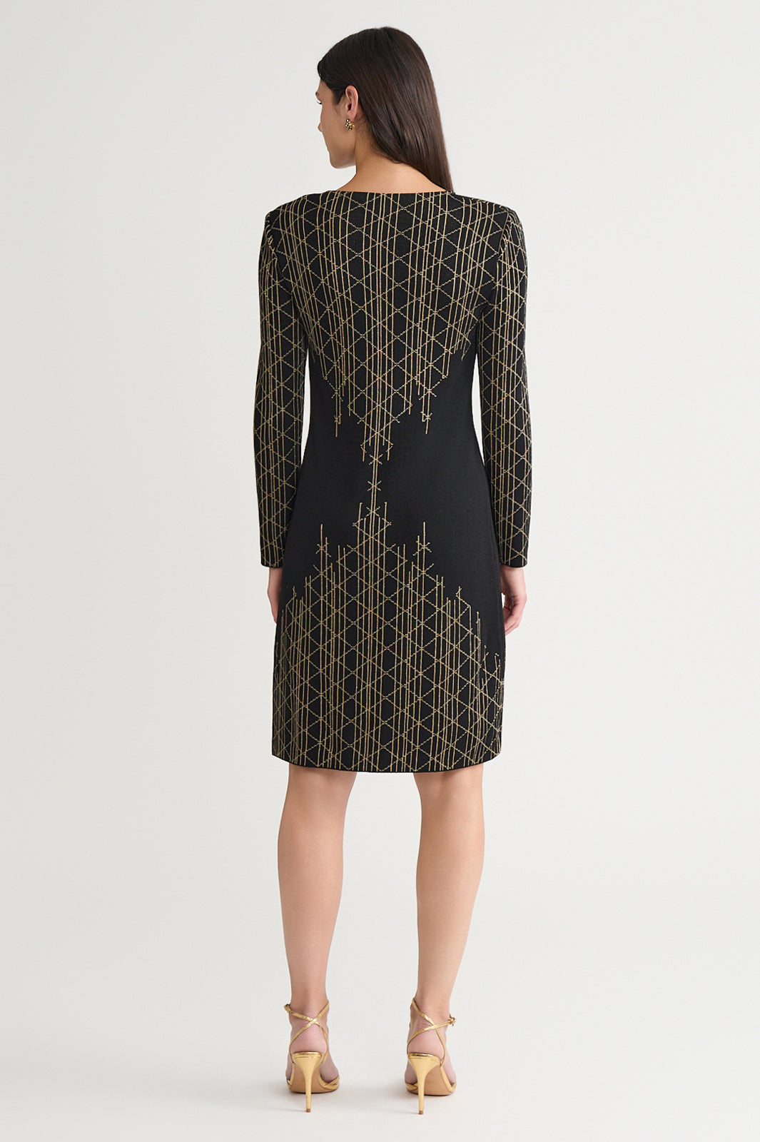 Art Deco Lurex Soft Knit Sheath Dress | Ming Wang Art Deco Lurex Soft Knit Sheath Dress | Ming Wang