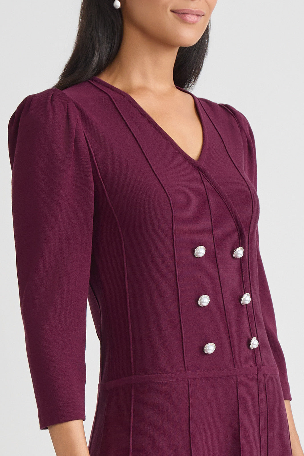 A-Line Faux Wrap Soft Knit Dress A-Line Faux Wrap Soft Knit Dress