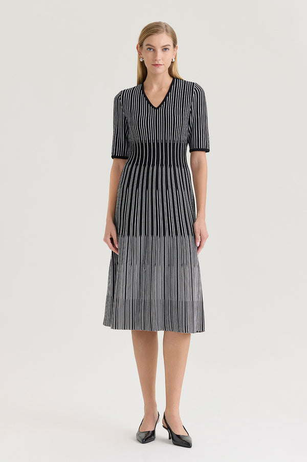 midi dress dress crinkle kombinasi knit import Fit-N-Flare Linear Soft Size:E (44-46) Strapless Ruffle Skirt Prom textured ruffles short tight dresses