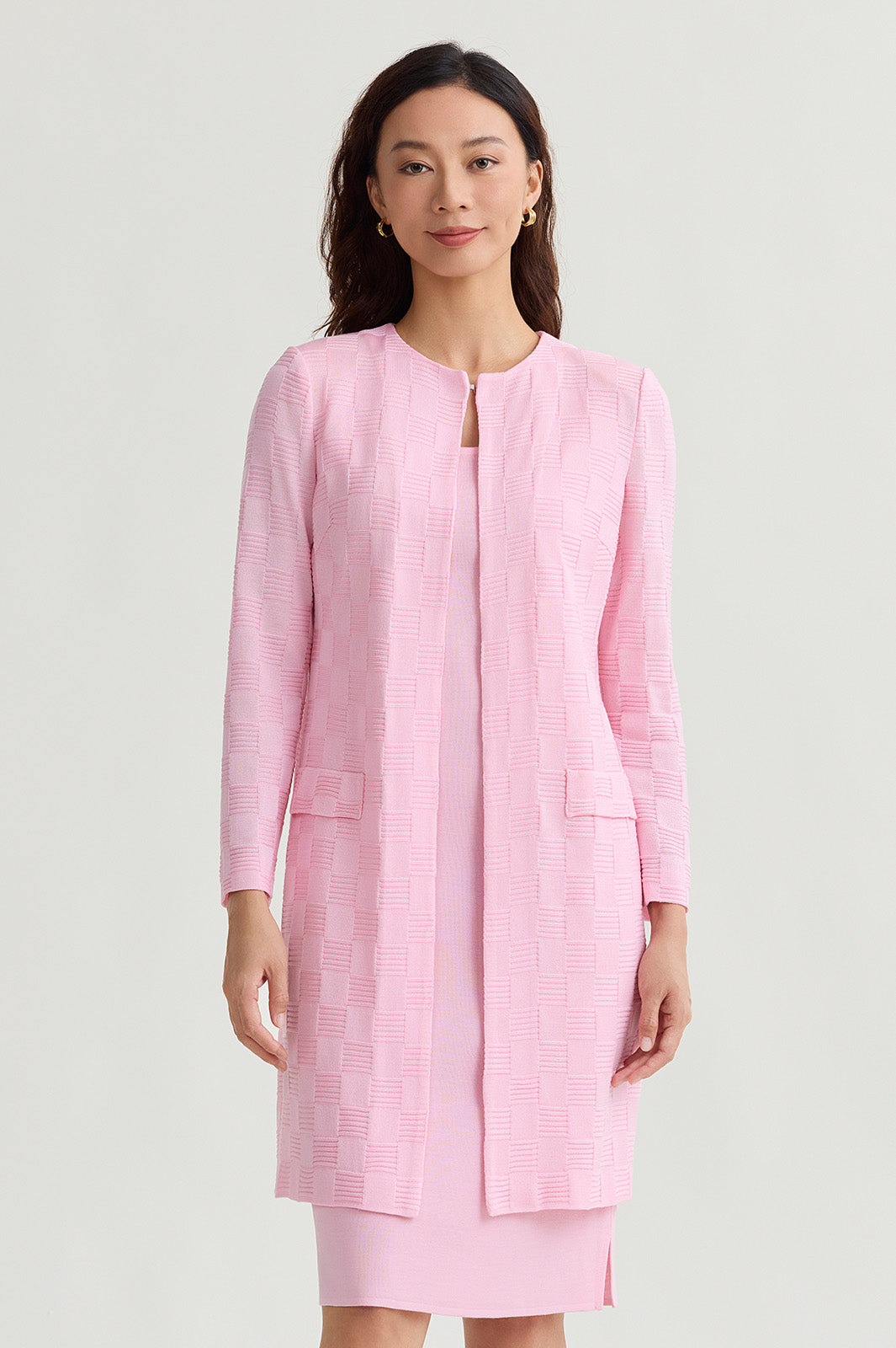 Sleeveless Sheath Knit Dress | Ming Wang