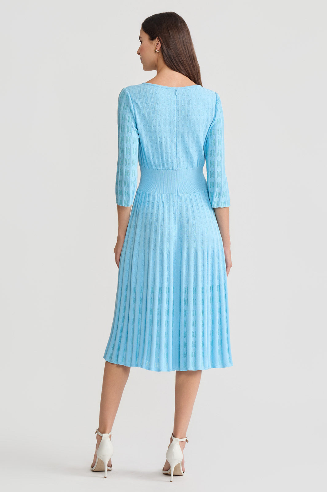 knit fit and flare midi dress Babysoft Long Sleeve Midi Dress | French Connection | Dresses | Grey