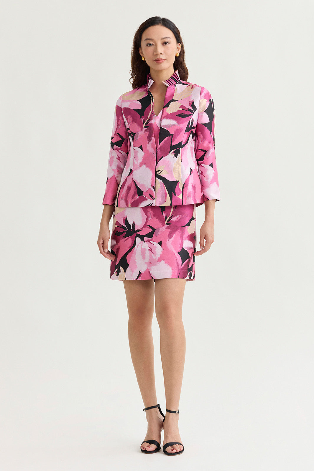 Family Savvy Shimmer Lined Woven Sheath Dress