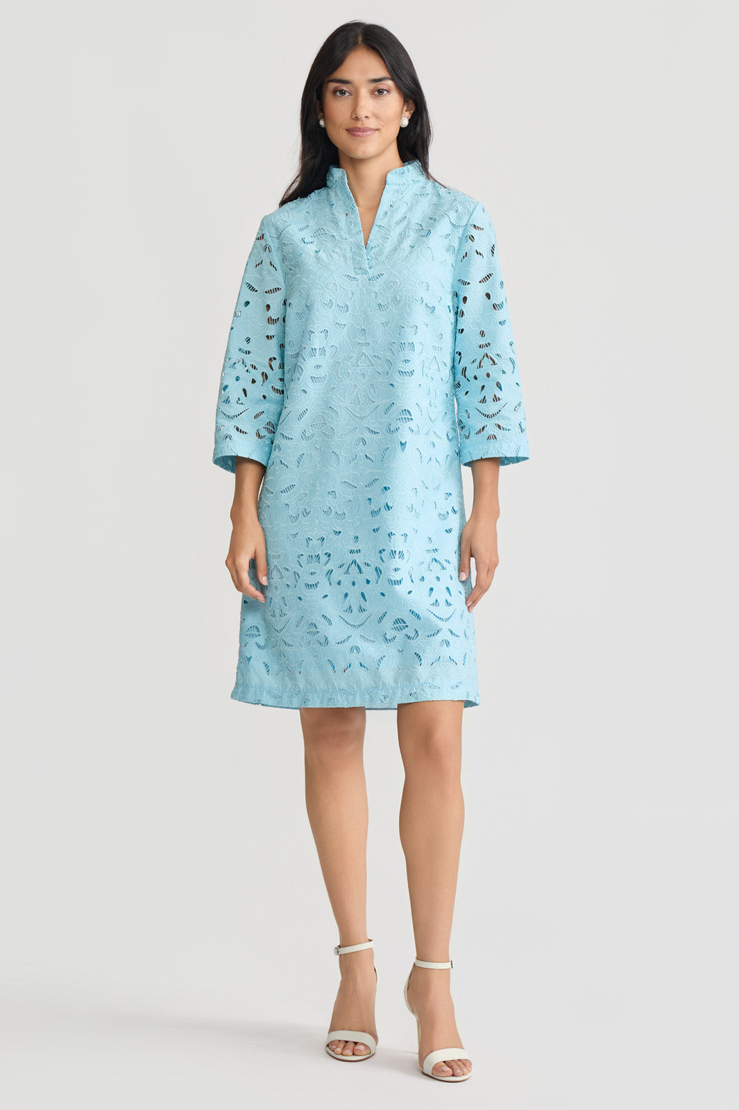 stitched embroidered dress Cross Stitch Embroidered Midi Dress XL main image 1