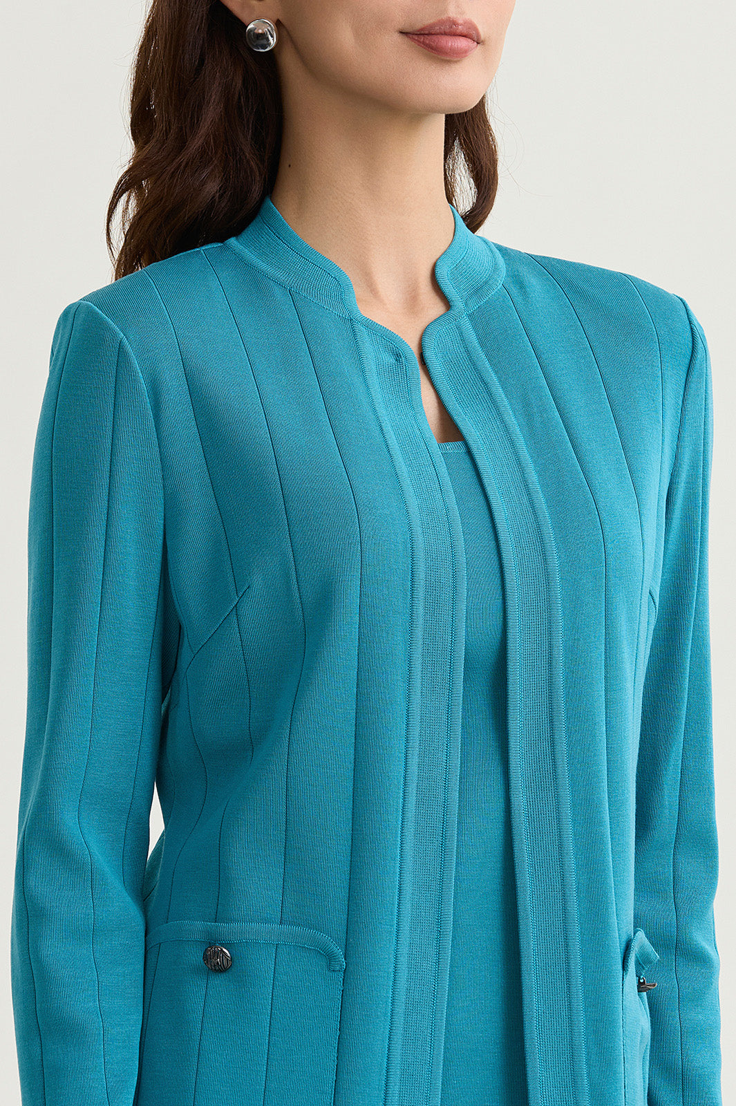 Heritage Multi Texture Knit Jacket | Ming Wang