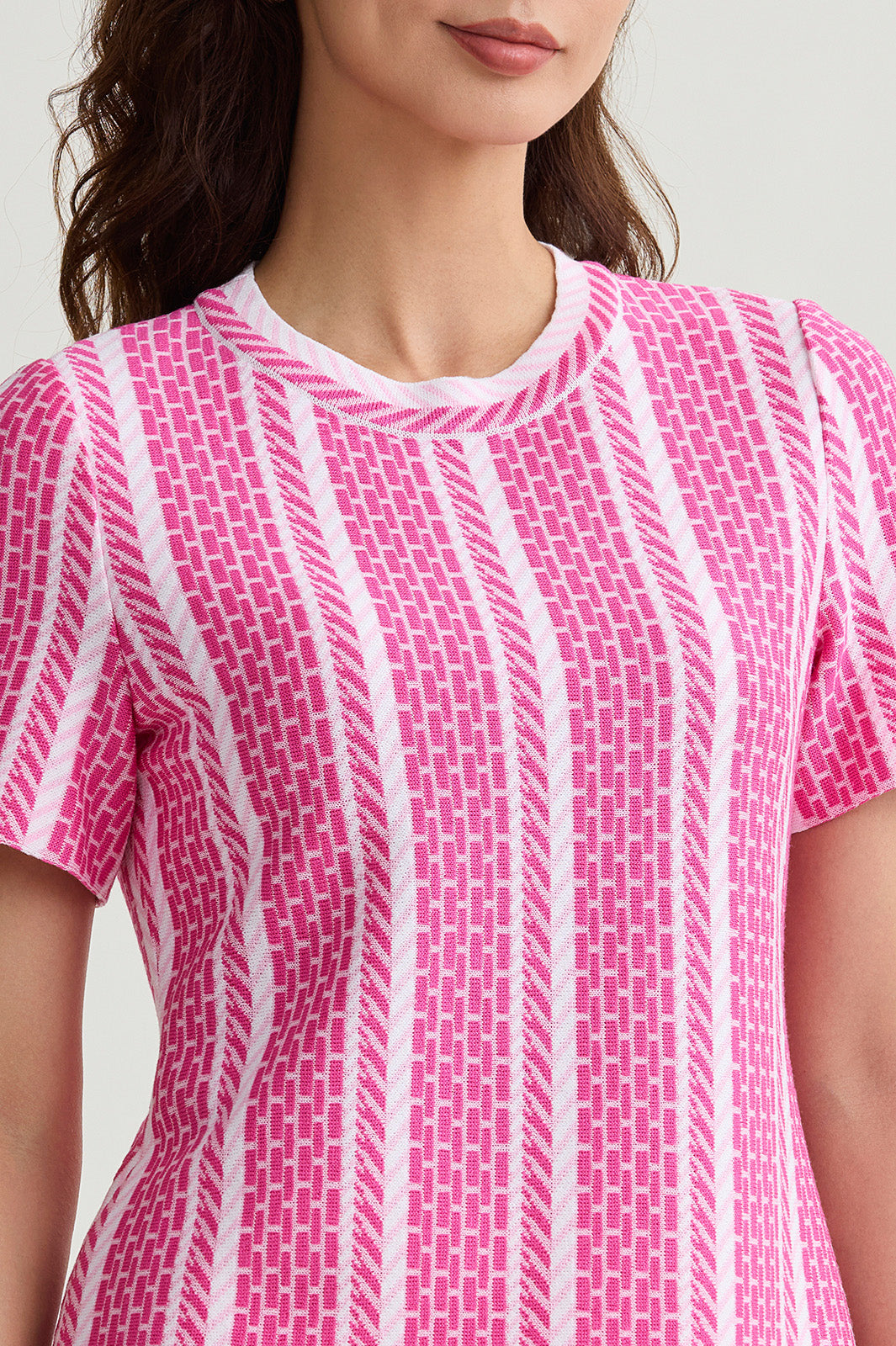 Roadmap Pattern Soft Knit Top | Ming Wang
