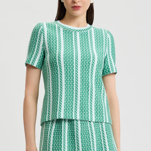 Graphpaper ニットポロ　グリーン Graphpaper - グラフペーパー / COTTON PIQUE JERSEY S/S SKIPPER POLO