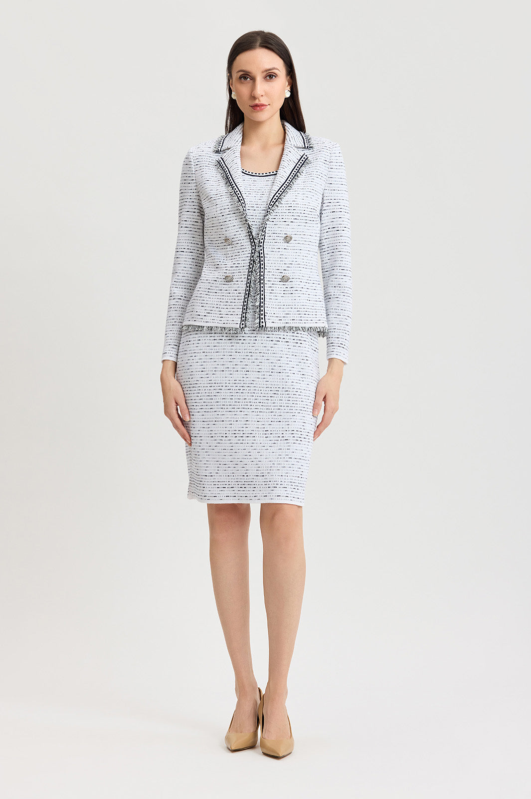 Soft Knit Knee-Length Sheath Dress | Ming Wang Soft Knit Knee-Length Sheath Dress | Ming Wang