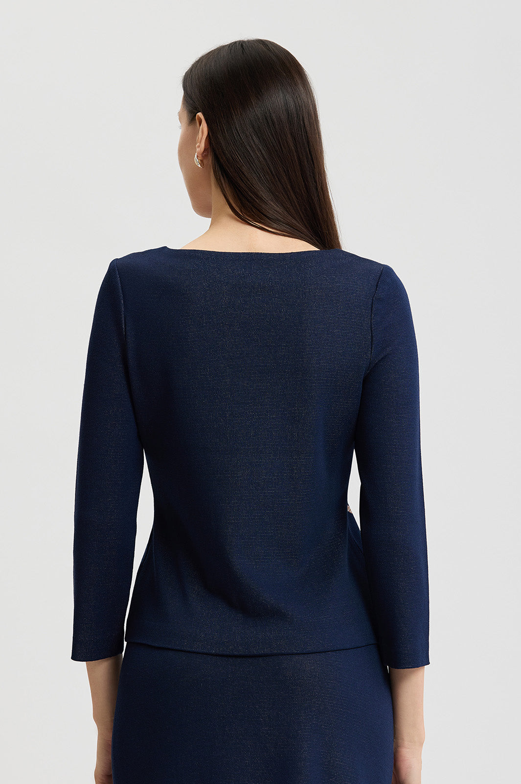 Floral Jacquard Soft Knit Top | Ming Wang