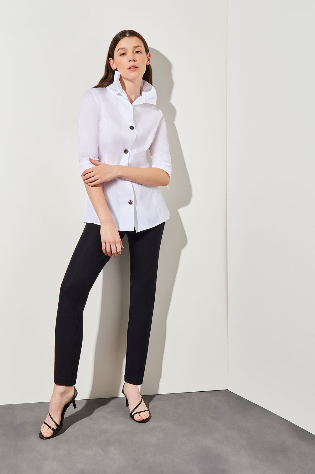 ジャケット・アウター muguet frill sailor collar blouson WHITE KUFEIUP Women's JK Uniform Shirt Sailor Collar Loose Blouse