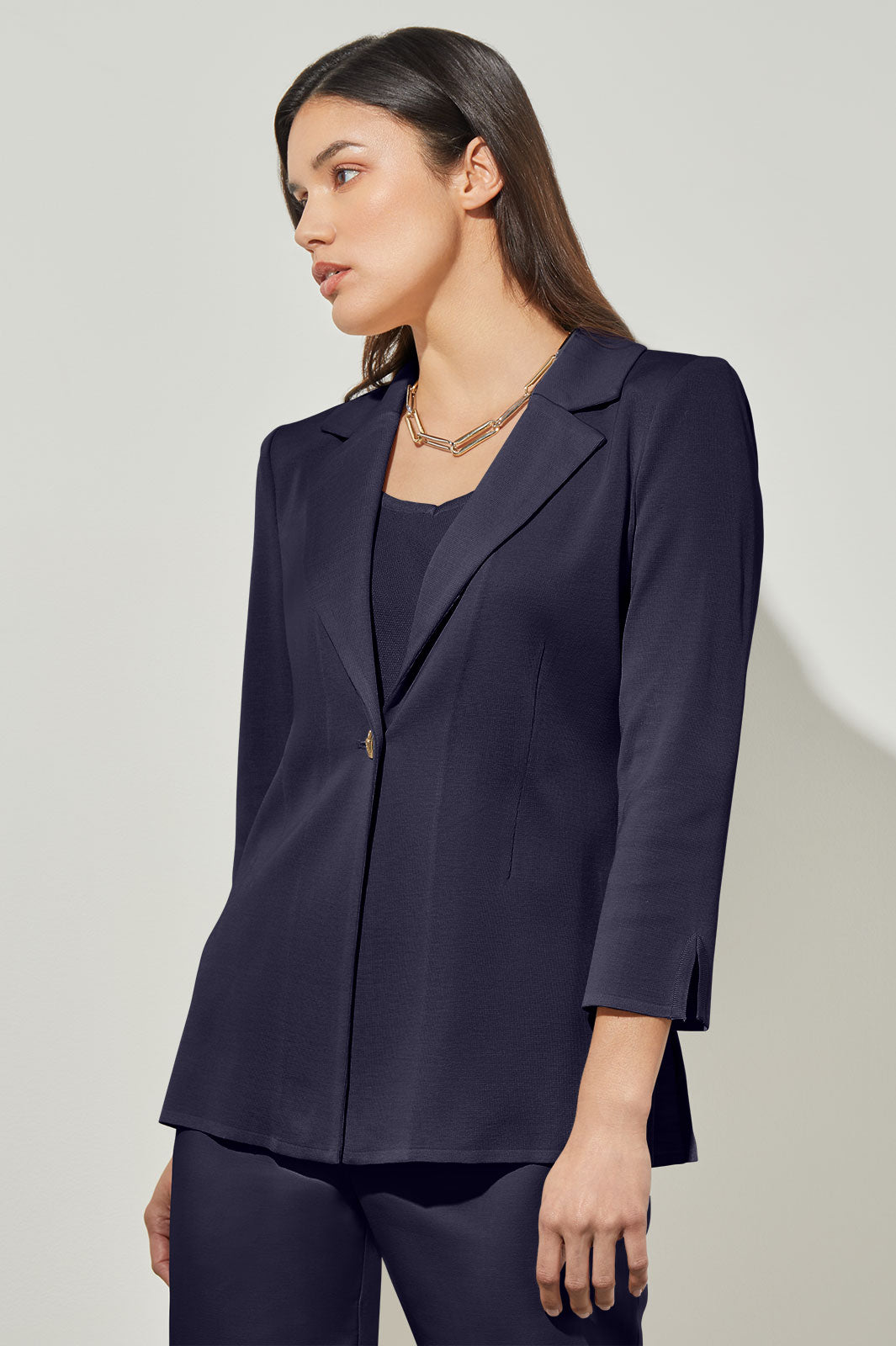 ジャケット・アウター COMOLI 14AW Wool Linen Jacket-Indigo/2 Men's blue linen, wool and mohair jacket | Corneliani