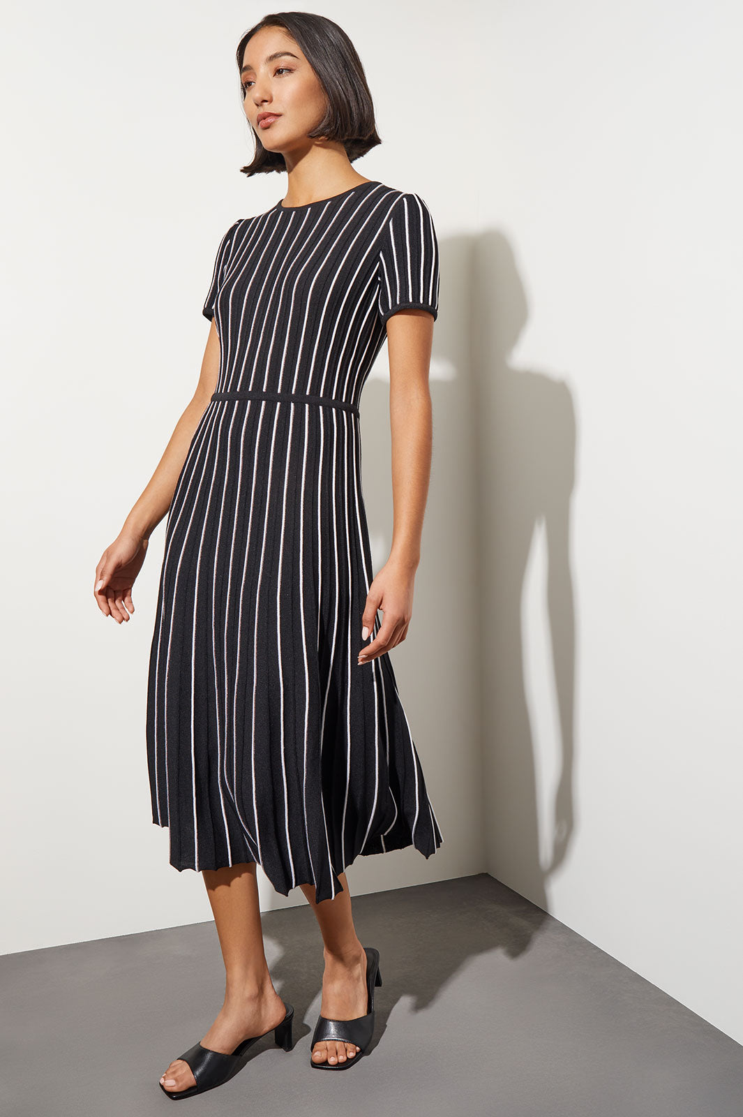 JUEMI【Knit-sew Grosgrain Dress】 JUEMI【Knit-sew Grosgrain Dress】