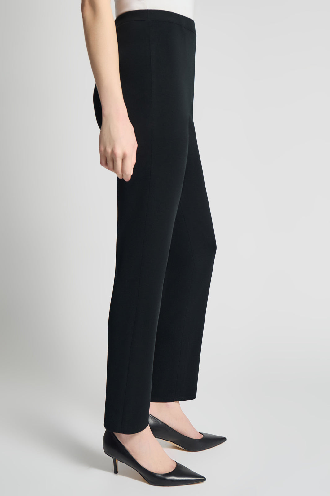 Plus Size Knit Straight-Leg Pants | Ming Wang