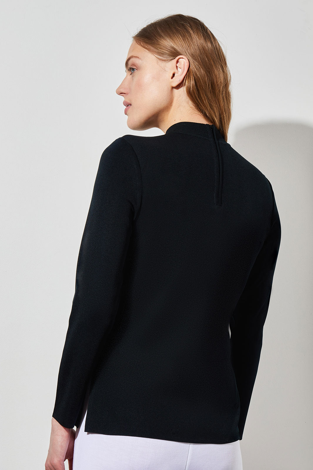 Mock Neck Tunic Knit Ming Wang