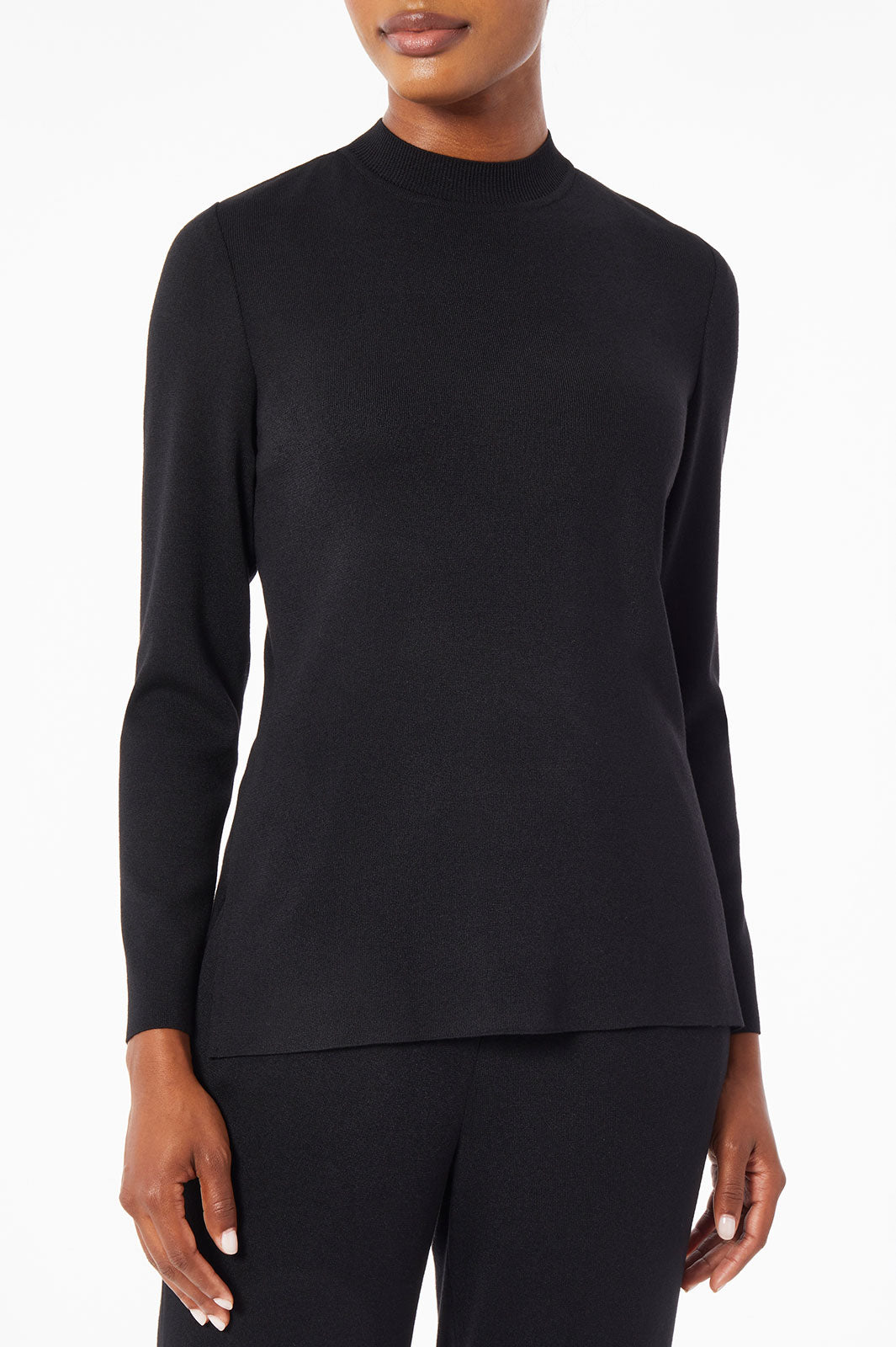 Black Angora and Rabbit Fur Sweater