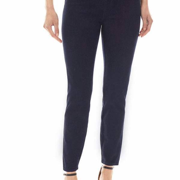 Denim Slim-Leg Ankle Jeans