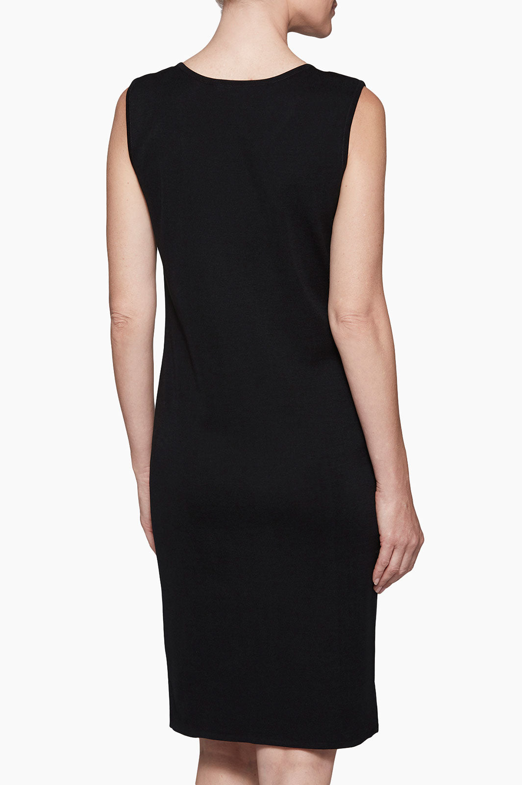Sleeveless Sheath Knit Dress, Black | Ming Wang Sleeveless Sheath Knit Dress, Black | Ming Wang